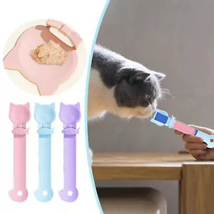 Strip Feeders Can Spoon Cat Strip Dispenser Pusher Cat Food Spoon For Cat - Picture 1 of 26
