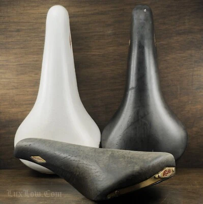 Vintage Road Bike Selle San Marco Rolls SADDLE Leather TrackTourMTB Bicycle SEAT - Image 1 of 2