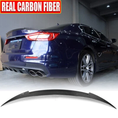 Alerón trasero de fibra de carbono para Maserati Quattroporte sedán 13-17 Foto 1 de 4