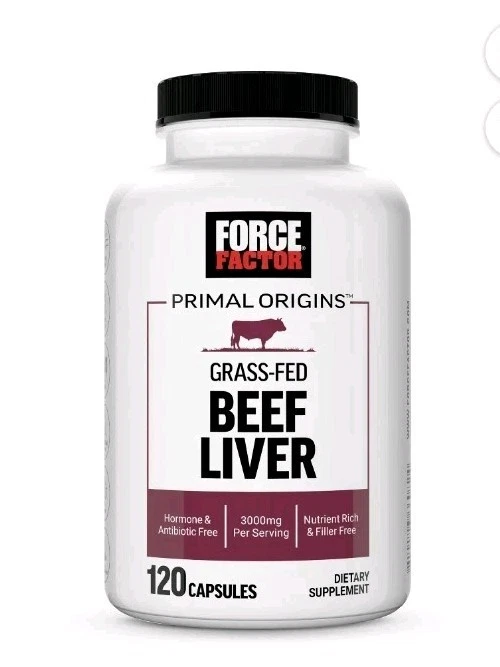 Primal Origins™, fígado bovino alimentado com capim, 3.000 mg, 120 cápsulas validade 4/26 - Imagem 1 de 1