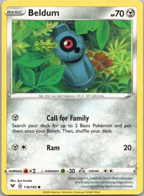 SWSH04: Vivid Voltage #116/185 Beldum - Image 1 of 2