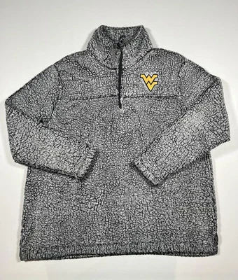 Pullover West Virginia Mountaineers para mujer 4X gris NCAA fútbol boxercraft Foto 1 de 4