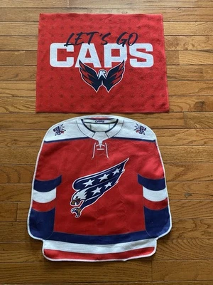 2025-26 Washington Capitals noite de abertura de hóquei + toalha de rali Screaming Eagle - Imagem 1 de 4