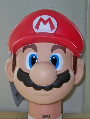 ADULT NINTENDO MARIO BROS VACUFORM MASK COSTUME DG73812 - Image 1 of 3