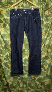 True Religion Men's Jeans With Blue Logo Size 36x 34 - Picture 1 of 8