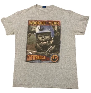 Camiseta Star Wars Wookie del Año Chewbacca Gráfica Para Hombre Gris Mediano MK - Imagen 1 de 7