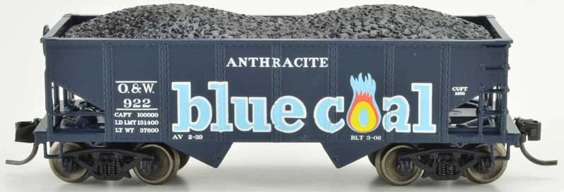 Bowser N Scale PRR Class GLa 2-Bay Open Hopper New York, Ontario & Western #1253 - Image 1 of 1