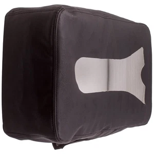 Black Leather Console Lid Armrest Jump Seat Cover for Silverado Tahoe Yukon - Picture 1 of 11