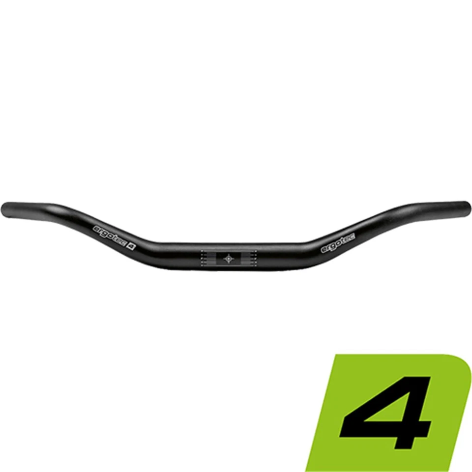 Ergotec Fahrrad Lenker Bügel MOON CRUISER 60° Ø = 31.8mm Aluminium SL 4 Schwarz - Bild 1 von 1