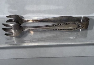 Antike Sheraton versilberte Zuckerzange von Community Silver #11385 (1910) - Bild 1 von 6