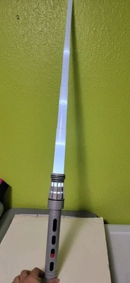 Star Wars Build Your Own White Electronic Sounds Ahsoka Works Lightsaber  - Image 1 of 4