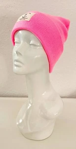 Unisex Wintermütze Strickmütze Beanie Küsten-Style und Anker Viskose in Rosa - Bild 1 von 3