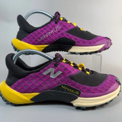 New Balance Minimus Trail Women 8.5 8 1/2 B Foot Shape Running Shoe Purple Black - Image 1 of 4