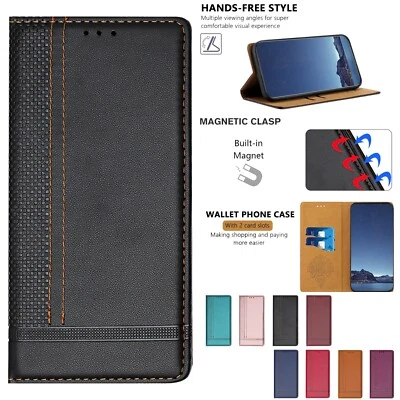 For Samsung Galaxy S25 S24 S23 S22 S21 S20+ Ultra Leather Card Wallet Flip Case - Image 1 of 4