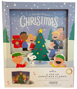 Hallmark Peanuts A Charlie Brown Christmas Jumbo Pop Up Book with Light & Sound - Imagen 1 de 2