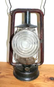 Antigua linterna de ferrocarril vintage Dietz HY-LO con lámpara de señal LENTE DE VIDRIO TRANSPARENTE de 4,5" - Imagen 1 de 9
