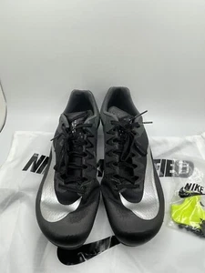 Nike Zoom Rival Sprinter Track Spikes Mens Size 10.5 Black Silver DC8753-001 New - Picture 1 of 6