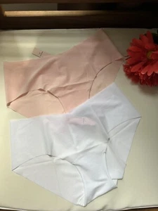 2 Mutandine Victoria's Secret NO SHOW SEXY TANG piccole bianco rosa - Foto 1 di 6