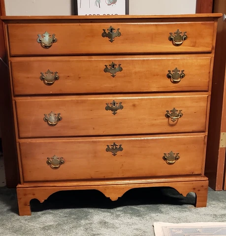 Antique Maple Bureau -  Early 19th Century Cover