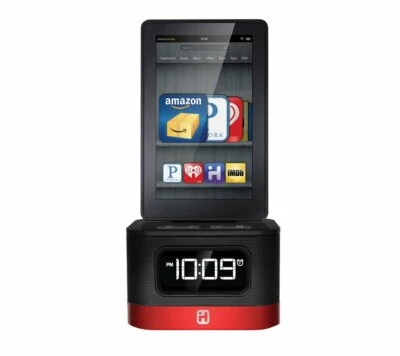 NEW - iHome (iK50) SMARTDESIGN FM Stereo Alarm Clock and Charger Speaker