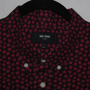 Mens Jack Spade Floral Button Up Short Sleeve Shirt Size Extra Large XL - Picture 1 of 8