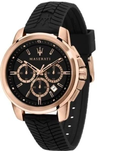 Maserati Successo (R8871621012) Men's Black/Gold Chronograph Quartz Watch - Picture 1 of 4