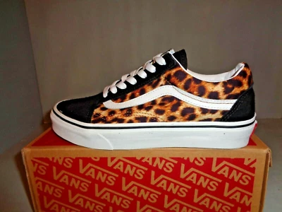 尺寸 6 或 6.5 范斯 Leopard Old Skool 女鞋 全新带盒 真棒! VN0A4U3B316 保修 & 延长技术支持 — 第 1/4 张图片