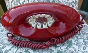 Vintage Retro BT Genie Phone - Red - Retro - sed- Push Button - Photo 1/12