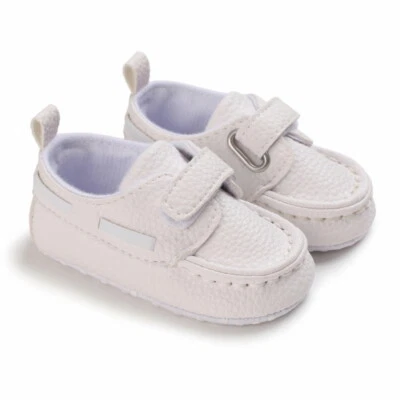 Sapatos de bebê recém-nascido menino carrinho infantil criança couro sintético pré-caminhante tênis 0-18M - Imagem 1 de 4