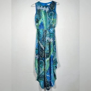 London Times Women’s NWT Size 4 Paisley Print Jumpsuit Sleeveless - Picture 1 of 12