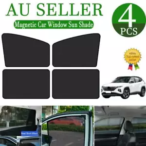 4X Magnetic Car Window Sun Shade UV Protection Front+Rear Side Window Curtain AU - Picture 1 of 12