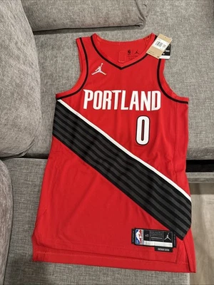 Damian Lillard Jersey Nike Authentic Portland Trail Blazers 75th Men’s Small 40 - Image 1 of 4