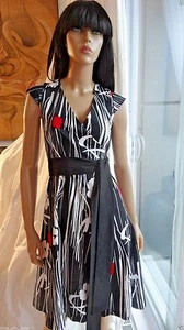 Hermoso vestido envolvente Dinh Ba Designer Nuevo con etiquetas calidad superior XS $260 - Imagen 1 de 12