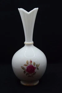 Vintage Lenox Bud Vase 8" Pink Rose - Picture 1 of 4