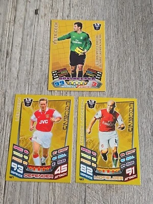 ARSENAL X 3 LEGENDS  MATCH ATTAX PREMIER LEAGUE CECH LEE DIXON LJUNGBERG - Image 1 of 4