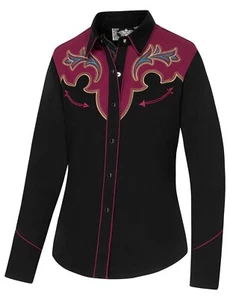 Blusa de mujer blusa occidental Country Cowgirl Western Stars & Stripes »JENNA« - Imagen 1 de 3
