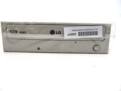 LG Internal CD-ROM Drive IDE SATA CD GCR-8523B52X Vintage Retro Beige NEW - Image 1 of 4