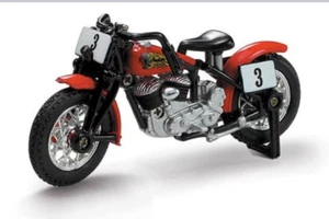 Indian Sport Scout Bobber 1947 Die Cast with Plastic Red Motorcycle G scale 1:32 - Picture 1 of 4