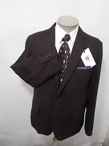 Daniel Cremieux Mens 100% Wool Elbow Patch Coat Jacket Brown Herringbone L $275 - Picture 1 of 12
