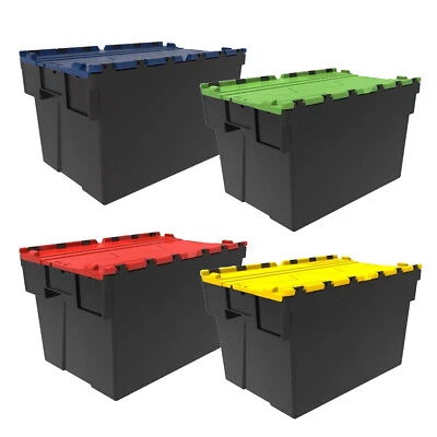 Heavy Duty Plastic General Storage Container Box Organiser Boxes with lid  - Image 1 of 4