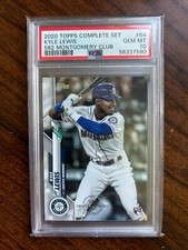 Kyle Lewis RC, 582 Montgomery Club #64 - 2020 Topps Complete Set - PSA 10 GEM MT