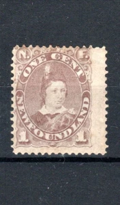 Canadá - Terranova 1800-82 1c Gris Mate Sg 44 MH Con Arcilla Goma - Imagen 1 de 1