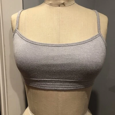 Hollister Gilly Hicks Mujer Gris Jaspeado Espalda Abierta Scoop Loungelette Mediano Foto 1 de 4