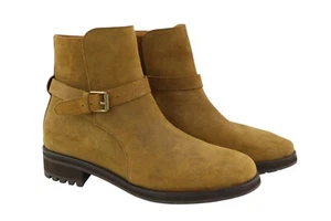 Ralph Lauren Bryson Joophur Men's Boots EU45 Brown Leather Almond Toe Top F23 - Picture 1 of 12