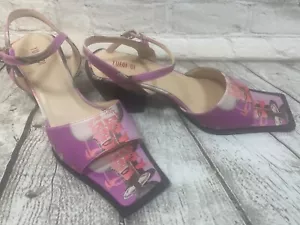 Yueqi Qi Double Happiness Sandals Sz 7 US 38 EU Chinese Designer Romantic Spring - Picture 1 of 11