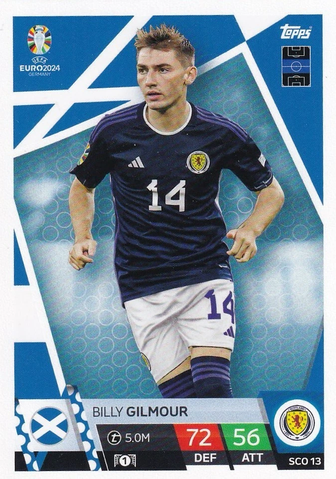 Topps Match Attax 24 Base Carte Ecosse Sco 13 Billy Gilmour - Photo 1/1
