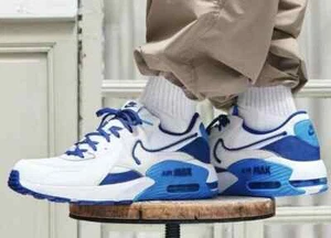 Nike Air Max Excee Shoes White Royal Blue DZ0795-100 Men's NEW Sz 9.5, 11.5 - Picture 1 of 12