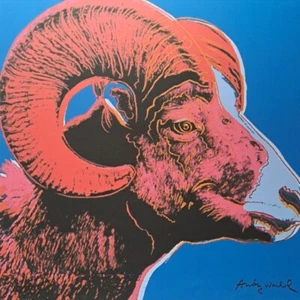 1980er Andy Warhol signierte Limited Edition Lithographie - Bighorn Ram - Bild 1 von 5
