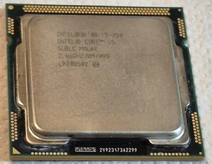I5 750 Intel Core i5 Quad Core 2.66GHz 2.50GT/s DMI 8MB Cache LGA 1156 Processor - Picture 1 of 7