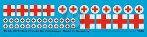 Peddinghaus 1/35 Red Cross Markings for Vehicles and Ambulances (2 types) 1275 - Picture 1 of 1